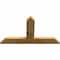Ekena Millwork Portland Rough Sawn Timber Gable Bracket, Western Red Cedar, 48"W x 28"H x 2"D x 6"F, 14/12 Pitch GBW048X28X0206POR00RWR - alternate 2